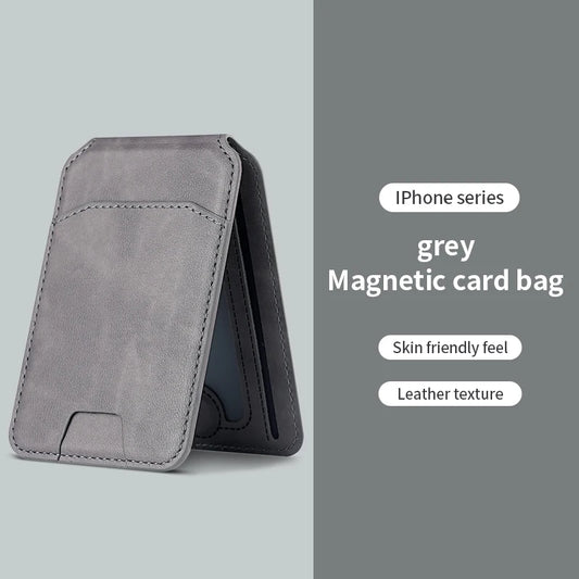 Luxury for Magsafe Magnetic Leather Wallet Holder Case for Iphone 16 15 14 13 12 Pro Max Card Holder Phone Bag Cover Accessories
